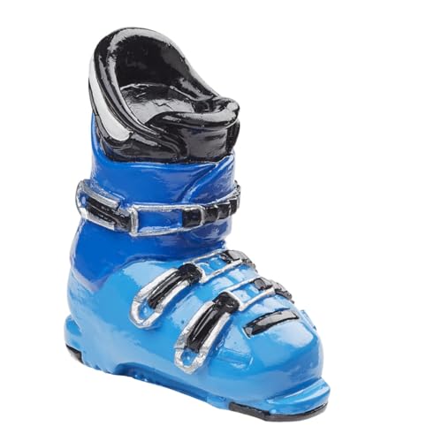 CREATIV DISCOUNT Miniatur-Skistiefel, Größe ca. 4 cm, blau von CREATIV DISCOUNT