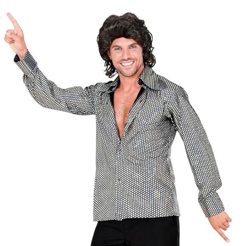 CREATIV DISCOUNT NEU Disco-Hemd 70er-Muster, Glitzer-Silber, Gr. S-M CREATIV DISCOUNT NEU Disco-Hemd 70er-Muster, Glitzer-Silber, Gr. S-M von CREATIV DISCOUNT