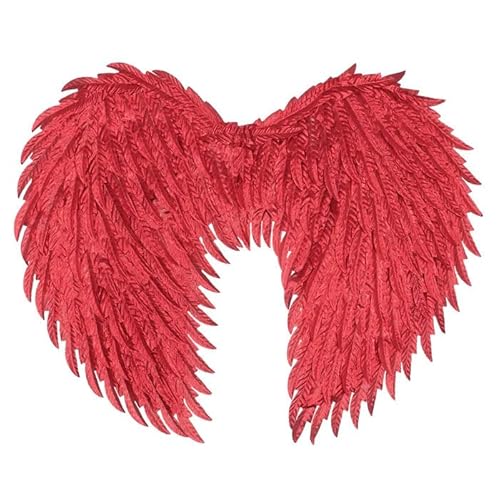 CREATIV DISCOUNT NEU Engelsflügel glänzend, 40x55cm, rot von CREATIV DISCOUNT