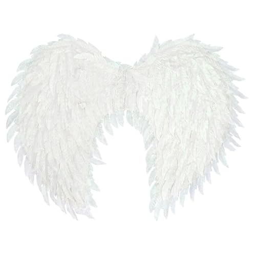 CREATIV DISCOUNT NEU Engelsflügel glänzend, 40x55cm, weiß von CREATIV DISCOUNT