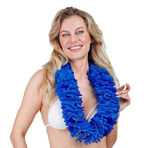 CREATIV DISCOUNT NEU Hawaiikette/Hulakette voluminös, blau von CREATIV DISCOUNT