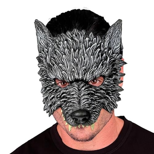 CREATIV DISCOUNT NEU Maske Wolf, kinnlos, mit Gummiband von CREATIV DISCOUNT