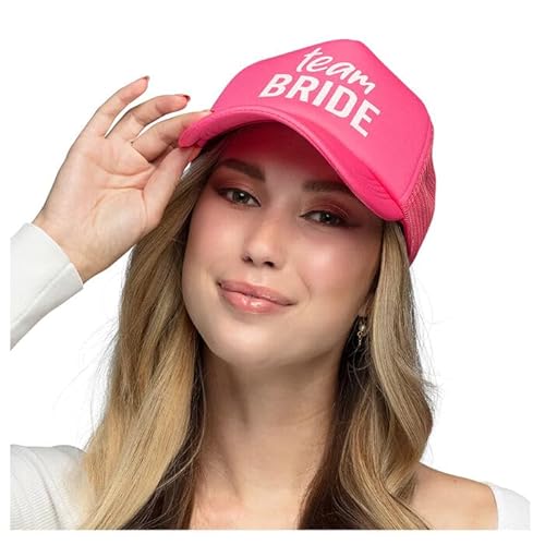 CREATIV DISCOUNT NEU Mütze JGA Team Bride, pink, größenverstellbar von CREATIV DISCOUNT
