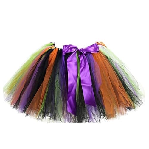 CREATIV DISCOUNT NEU Tutu Tüllrock mehrlagig, Halloween-Farben, Einheitsgröße von CREATIV DISCOUNT