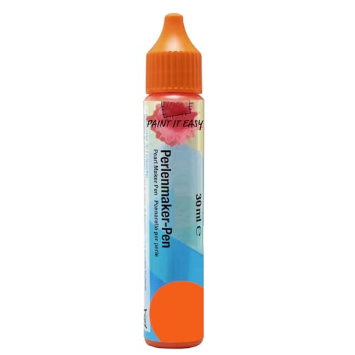 CREATIV DISCOUNT Perlenmaker-Pen, 30 ml, neon orange von CREATIV DISCOUNT