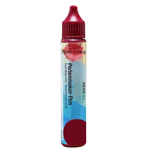 CREATIV DISCOUNT Perlenmaker-Pen, 30 ml, weinrot CREATIV DISCOUNT Perlenmaker-Pen, 30 ml, weinrot von CREATIV DISCOUNT