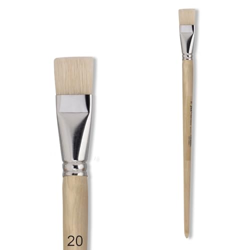 CREATIV DISCOUNT Schulpinsel/Borstenpinsel für Acryl- / Ölmalerei, flach, Langer Stiel, Gr. 20 CREATIV DISCOUNT Schulpinsel/Borstenpinsel für Acryl- / Ölmalerei, flach, Langer Stiel, Gr. 20 von CREATIV DISCOUNT