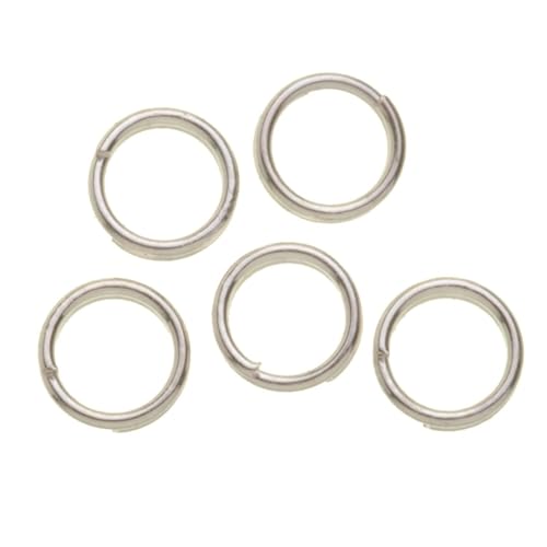 CREATIV DISCOUNT Spaltringe, 15 Stück, 7 mm, silberfarben CREATIV DISCOUNT Spaltringe, 15 Stück, 7 mm, silberfarben von CREATIV DISCOUNT