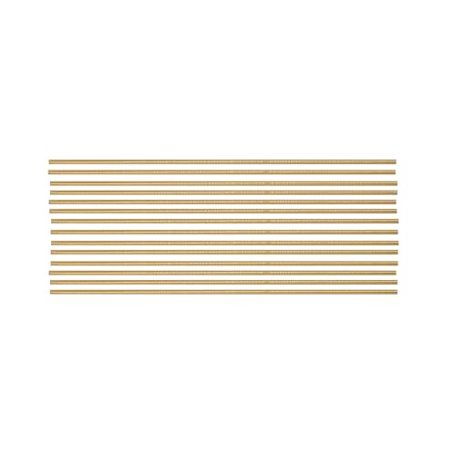 CREATIV DISCOUNT Verzierwachsstreifen halbrund, 14 Stück, 200 x 2 mm, Gold von CREATIV DISCOUNT