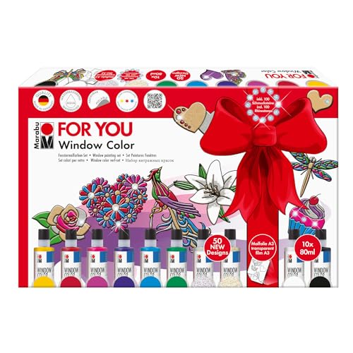 CREATIV DISCOUNT Window Color Fun & Fancy Set, for You, 10 x 80 ml CREATIV DISCOUNT Window Color Fun & Fancy Set, for You, 10 x 80 ml von CREATIV DISCOUNT