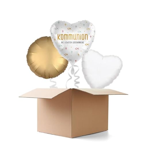 NEU Ballongrüße Kommunion die liebsten Glückwünsche, 3 Ballons NEU Ballongrüße Kommunion die liebsten Glückwünsche, 3 Ballons von CREATIV DISCOUNT