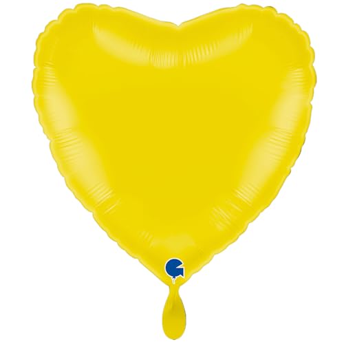 NEU Folienballon Herzballon, ca. 43cm, unifarben, gelb NEU Folienballon Herzballon, ca. 43cm, unifarben, gelb von CREATIV DISCOUNT