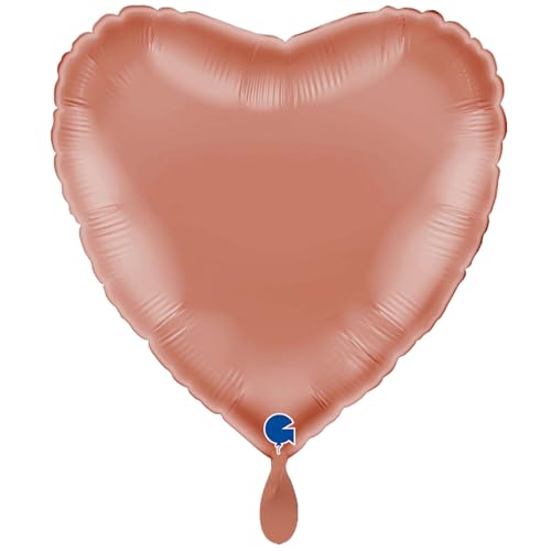 NEU Folienballon Herzballon, ca. 43cm, unifarben, rosé-gold NEU Folienballon Herzballon, ca. 43cm, unifarben, rosé-gold von CREATIV DISCOUNT
