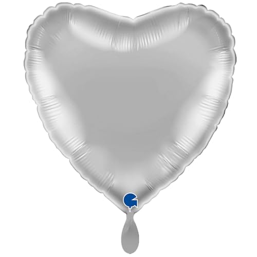 NEU Folienballon Herzballon, ca. 43cm, unifarben, silber NEU Folienballon Herzballon, ca. 43cm, unifarben, silber von CREATIV DISCOUNT