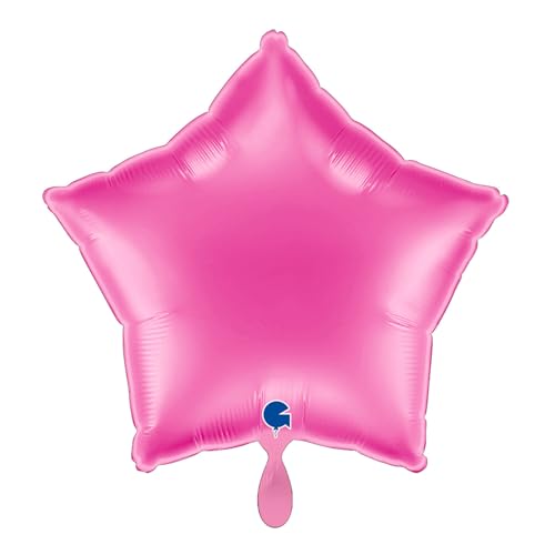 NEU Folienballon Stern, ca. 42x40cm, unifarben, fuchsia von CREATIV DISCOUNT