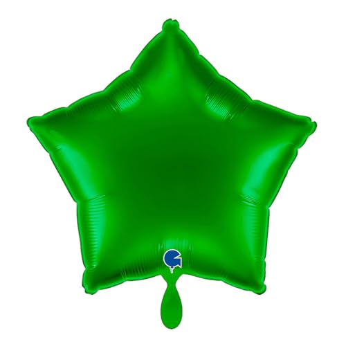 NEU Folienballon Stern, ca. 42x40cm, unifarben, grün von CREATIV DISCOUNT