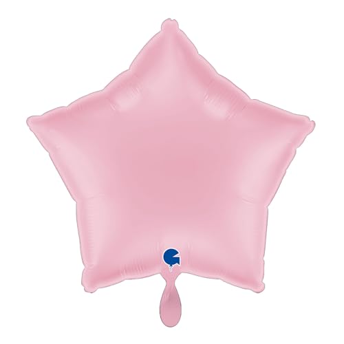 NEU Folienballon Stern, ca. 42x40cm, unifarben, rosa von CREATIV DISCOUNT