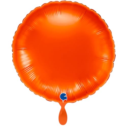 NEU Folienballon rund, ca. 38cm, unifarben, orange NEU Folienballon rund, ca. 38cm, unifarben, orange von CREATIV DISCOUNT