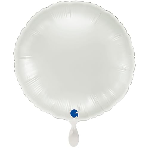 NEU Folienballon rund, ca. 38cm, unifarben, weiß NEU Folienballon rund, ca. 38cm, unifarben, weiß von CREATIV DISCOUNT