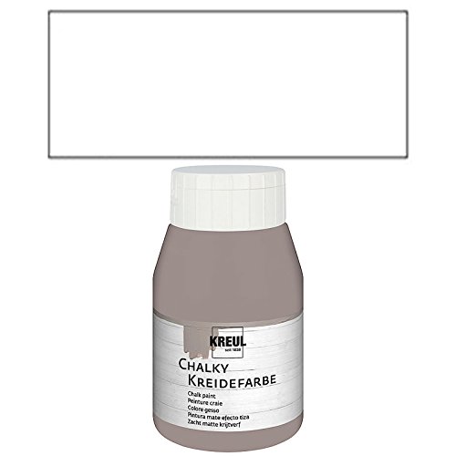 NEU Kreul Chalky Kreidefarbe 500ml Snow White von CREATIV DISCOUNT