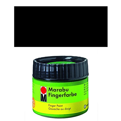 NEU Marabu Fingermalfarbe 100ml, Schwarz von CREATIV DISCOUNT