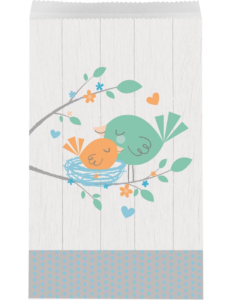 10 Hello Baby Papiertüten in Blau 20 x 11 cm Geschenktüten 10 Hello Baby Papiertüten in Blau 20 x 11 cm Geschenktüten von CREATIVE PARTY