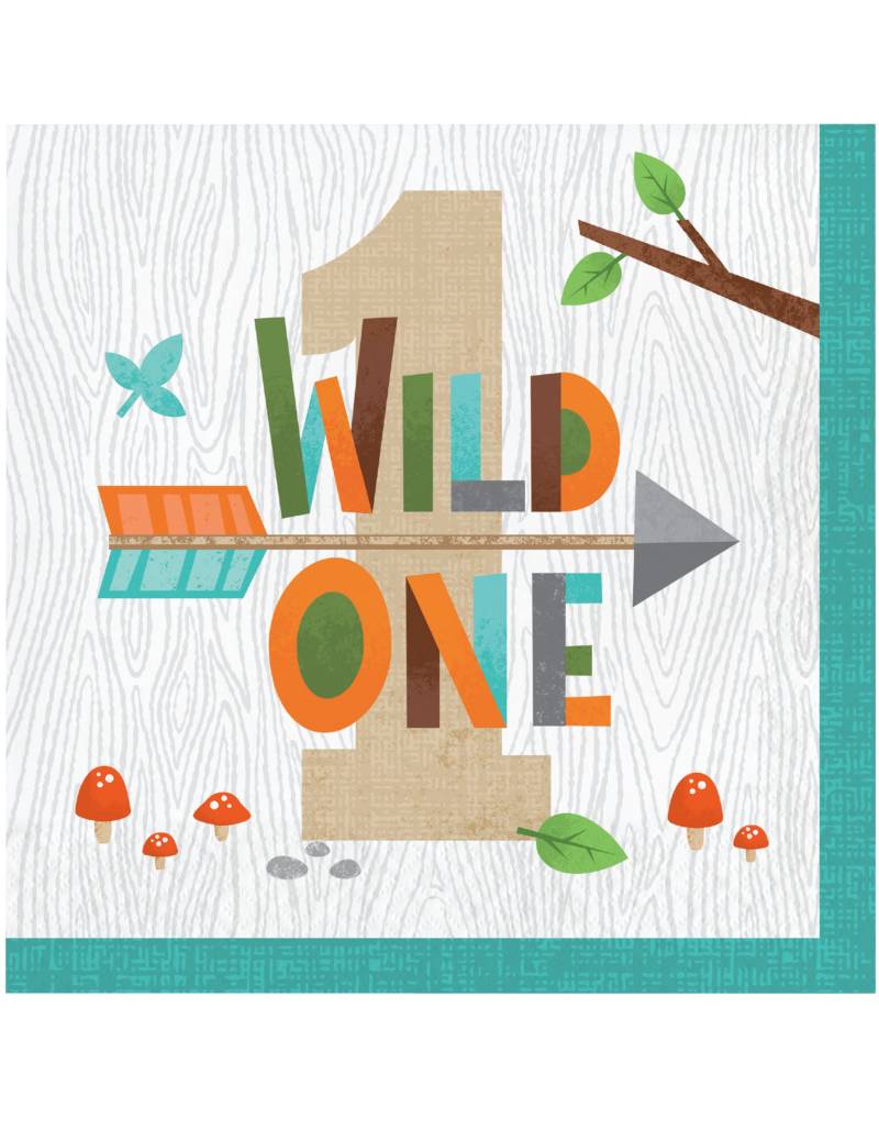 16 Servietten Wild One 1. Geburtstag Waldtiere 16 Servietten Wild One 1. Geburtstag Waldtiere von CREATIVE PARTY