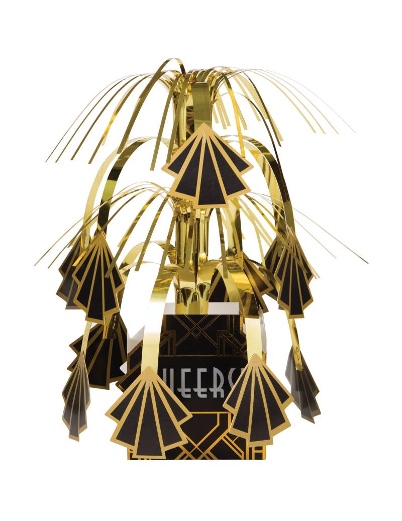 Charleston-Tischdeko 20er-Partydeko schwarz-gold 23 cm Charleston-Tischdeko 20er-Partydeko schwarz-gold 23 cm von CREATIVE PARTY