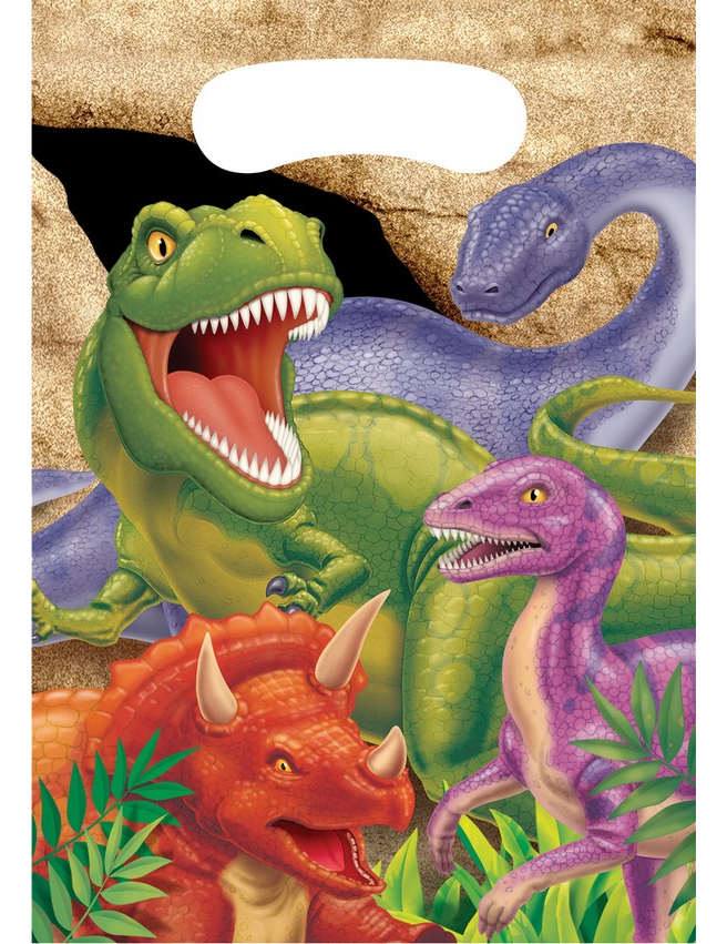 Geburtstags-Geschenktaschen Dinosaurier 8 Stück Geburtstags-Geschenktaschen Dinosaurier 8 Stück von CREATIVE PARTY