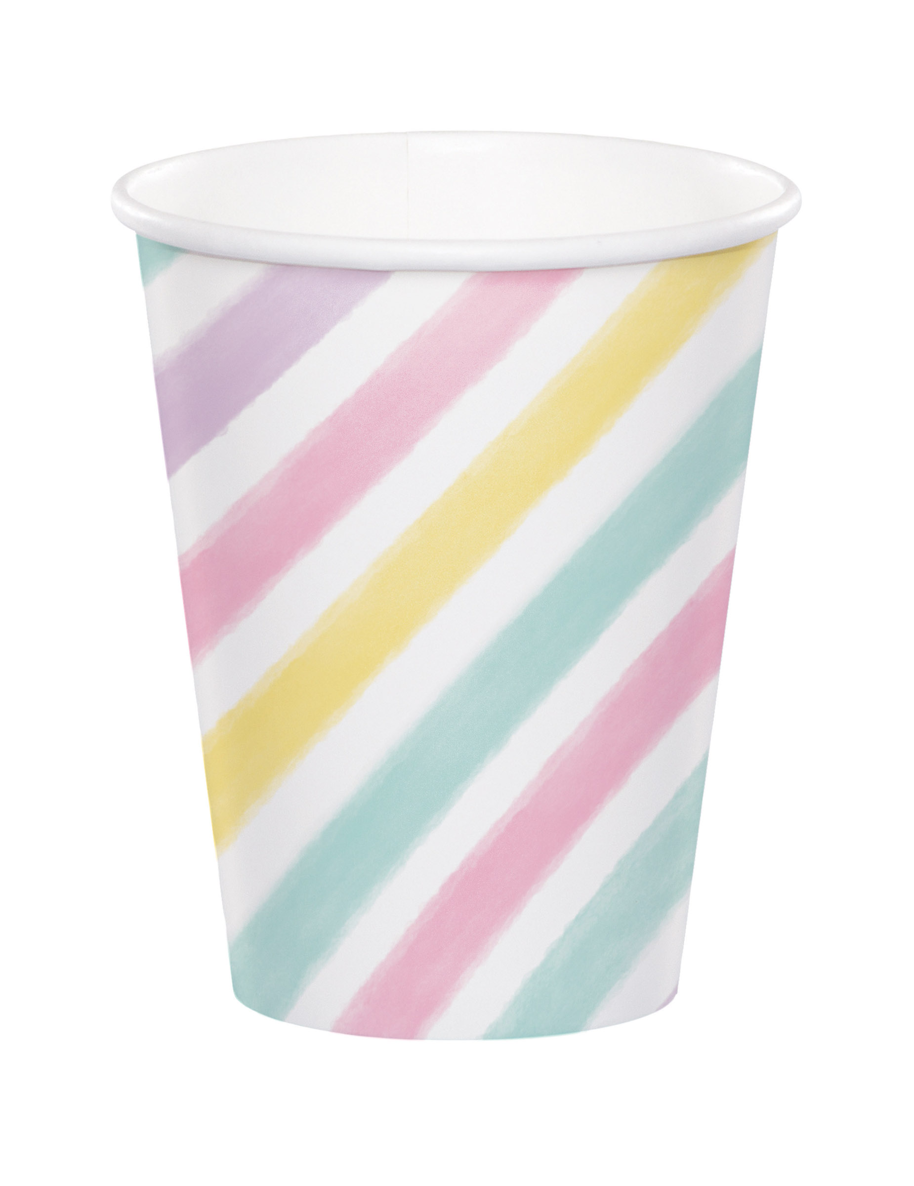 Gestreifter Partydeko für unsere Einhorn-Tischdeko 8 Stück bunt 256ml Gestreifter Partydeko für unsere Einhorn-Tischdeko 8 Stück bunt 256ml von BIGIEMME SRL