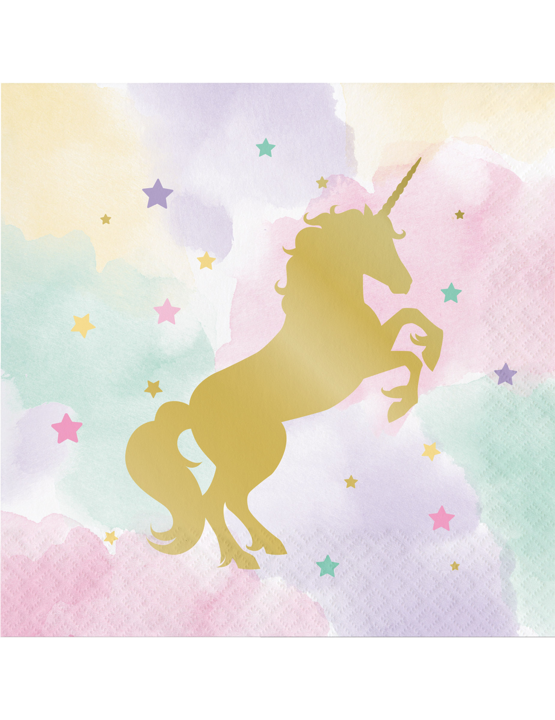 Papierservietten Einhorn 16 Stück bunt 33x33cm Papierservietten Einhorn 16 Stück bunt 33x33cm von BIGIEMME SRL