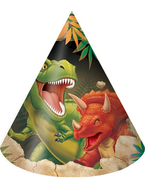 Partyhüte Dinosaurier Kindergeburtstag 8 Stück Partyhüte Dinosaurier Kindergeburtstag 8 Stück von CREATIVE PARTY