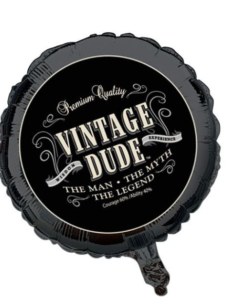 Vintage Aluminium-Ballon Geburtstagsdeko 46cm Vintage Aluminium-Ballon Geburtstagsdeko 46cm von CREATIVE PARTY