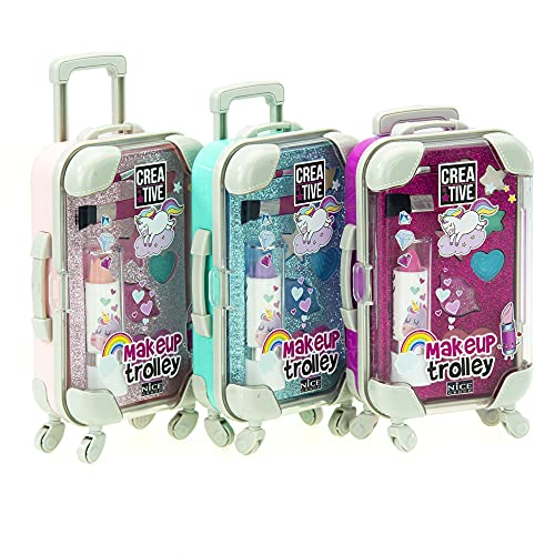 Creative 02014 Make Up Trolley Koffer mit Schminkset für Kinder mit Lipgloss und Lidschatten, Mehrfarbig, Piccola von Creative