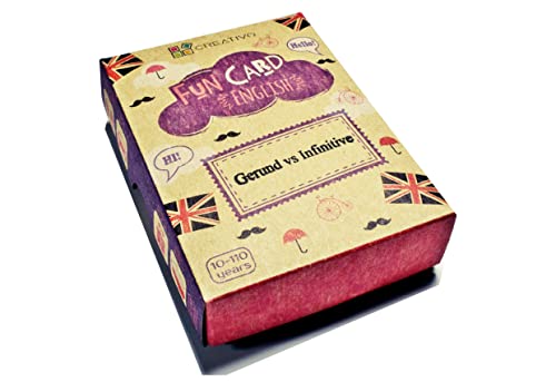 Fun Card English GERUND vs INFINITIVE (grammar and vocabulary flashcards + exciting game) von CREATIVO