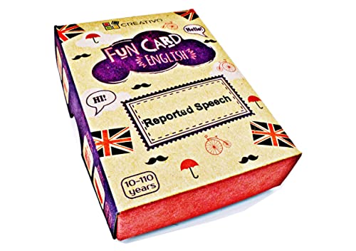 Fun Card English REPORTED SPEECH (grammar and vocabulary flashcards + exciting game) von CREATIVO
