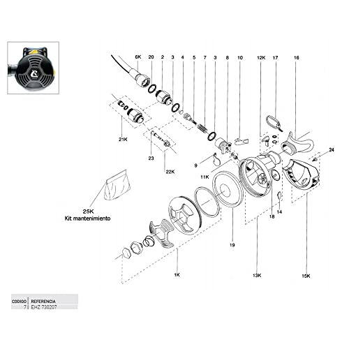 CRESSI - EHZ 730207/391 : Ersatz-tauchregler: spring 2. stufe F3-FX-XS-AIRPLUS-ELLIPSE-XS COMPACT-XS COMPACT PRO CRESSI - EHZ 730207/391 : Ersatz-tauchregler: spring 2. stufe F3-FX-XS-AIRPLUS-ELLIPSE-XS COMPACT-XS COMPACT PRO von CRESSI