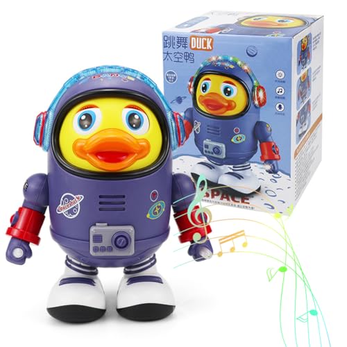 CRGANGZY Elektrisches musikalisches tanzendes Enten-Roboter-Spielzeug, interaktives Enten-Spielzeug mit Musik & Licht, leuchtendes kriechendes Entchen, frühe Lernspielzeuge for Kleinkinder CRGANGZY Elektrisches musikalisches tanzendes Enten-Roboter-Spielzeug, interaktives Enten-Spielzeug mit Musik & Licht, leuchtendes kriechendes Entchen, frühe Lernspielzeuge for Kleinkinder von CRGANGZY