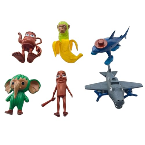 CRGANGZY Lustiges Italienisches Brainrot Tierfiguren-Set Tung Tung Tung Sahur Figuren Kreative Tralalero-inspirierte Desktop-Dekorationen for Zuhause und Büro Geschenk-Style B CRGANGZY Lustiges Italienisches Brainrot Tierfiguren-Set Tung Tung Tung Sahur Figuren Kreative Tralalero-inspirierte Desktop-Dekorationen for Zuhause und Büro Geschenk-Style B von CRGANGZY