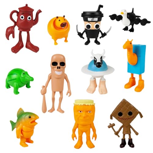 CRGANGZY Lustiges Italienisches Brainrot Tierfiguren-Set Tung Tung Tung Sahur Figuren Kreative Tralalero-inspirierte Desktop-Dekorationen for Zuhause und Büro Geschenk-Style J CRGANGZY Lustiges Italienisches Brainrot Tierfiguren-Set Tung Tung Tung Sahur Figuren Kreative Tralalero-inspirierte Desktop-Dekorationen for Zuhause und Büro Geschenk-Style J von CRGANGZY