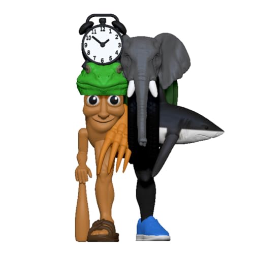 CRGANGZY Lustiges italienisches Brainrot Actionfiguren-Set, Tralalero Tralala-inspirierte Hai-Affen-Sammelfiguren, 3D-gedruckte Desktop-Figuren Geschenk for Kinder & Erwachsene-A von CRGANGZY