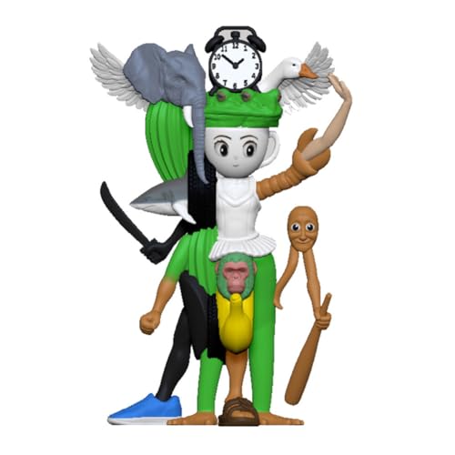 CRGANGZY Lustiges italienisches Brainrot Actionfiguren-Set, Tralalero Tralala-inspirierte Hai-Affen-Sammelfiguren, 3D-gedruckte Desktop-Figuren Geschenk for Kinder & Erwachsene-D von CRGANGZY
