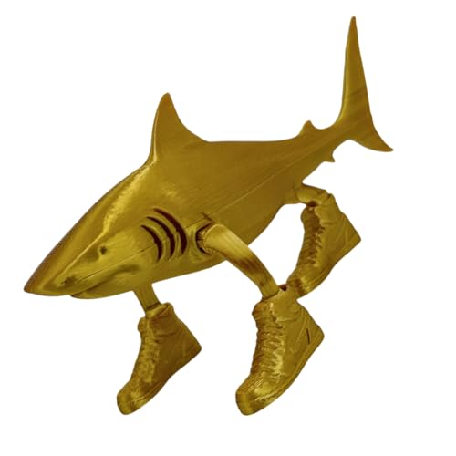 CRGANGZY Tung Tung-Tung Tung Sahur Figur 3D-gedruckte lustige Hai-Figur tralalerotralala humorvolle Raubtierfigur 3D-gedrucktes Tiermodell dekoratives Schreibtischornament CRGANGZY Tung Tung-Tung Tung Sahur Figur 3D-gedruckte lustige Hai-Figur tralalerotralala humorvolle Raubtierfigur 3D-gedrucktes Tiermodell dekoratives Schreibtischornament von CRGANGZY