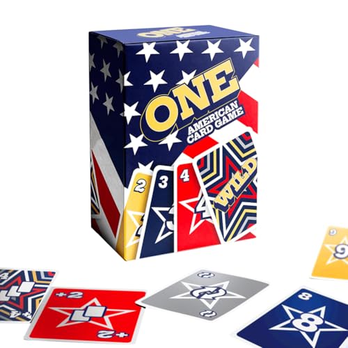 CRGANGZY UNO Amerikanische Ausgabe Kartenspiel, Patriotic Family Card Game mit Extra-Karten, Besonderen Regeln & Strafen, Spaßiges Reise- & Partyspiel for Erwachsene & Kinder CRGANGZY UNO Amerikanische Ausgabe Kartenspiel, Patriotic Family Card Game mit Extra-Karten, Besonderen Regeln & Strafen, Spaßiges Reise- & Partyspiel for Erwachsene & Kinder von CRGANGZY