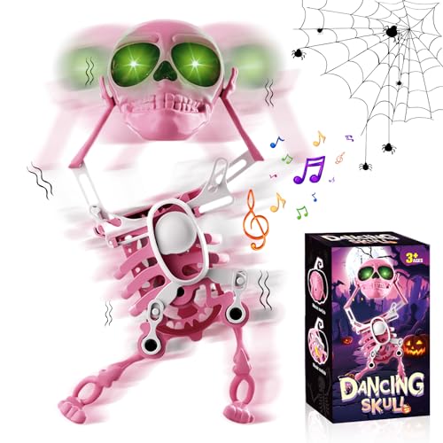 Tanzender und Schaukelnder Totenkopf Spielzeug,3D Schaukel-Skelett mit Federmechanismus for den Schreibtisch, Wippender Uhrwerk-Schädel, Kreativer Stressabbau, Lustiges Geschenk und Deko for Halloween Tanzender und Schaukelnder Totenkopf Spielzeug,3D Schaukel-Skelett mit Federmechanismus for den Schreibtisch, Wippender Uhrwerk-Schädel, Kreativer Stressabbau, Lustiges Geschenk und Deko for Halloween von CRGANGZY