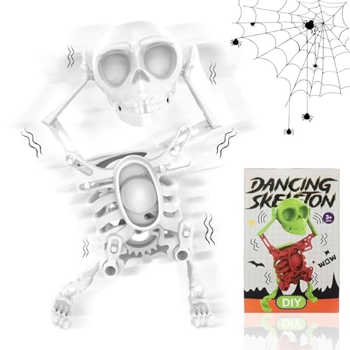 Tanzender und Schaukelnder Totenkopf Spielzeug,3D Schaukel-Skelett mit Federmechanismus for den Schreibtisch, Wippender Uhrwerk-Schädel, Kreativer Stressabbau, Lustiges Geschenk und Deko for Halloween Tanzender und Schaukelnder Totenkopf Spielzeug,3D Schaukel-Skelett mit Federmechanismus for den Schreibtisch, Wippender Uhrwerk-Schädel, Kreativer Stressabbau, Lustiges Geschenk und Deko for Halloween von CRGANGZY