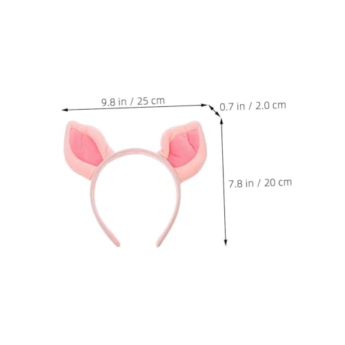 CRILSTYLEO 2 Stück Niedliches Schweinchen Ohren Haarreifen aus Weichem Bequemer Kopfschmuck für Frauen und Cosplay Partys Rutschfestes Accessoire für Kostüm und Fasching von CRILSTYLEO