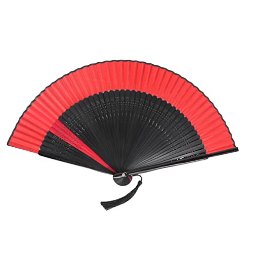 CRILSTYLEO Antiquity Style Faltfächer Handheld Fan mit S Form Hohlem Design Langlebiger Schwarzer Tanzfächer für Dekoration Fotorequisiten und Geschenkideen für Freunde Familie Kollegen von CRILSTYLEO