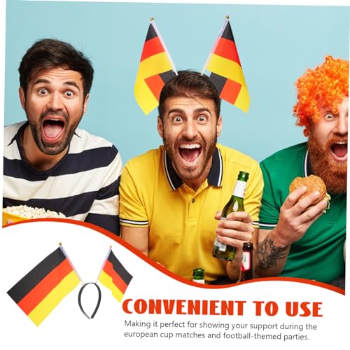 CRILSTYLEO Deutschland Flaggen Haarreif Verstellbar Komfortabel Fußball Fanartikel Nationalstolz Party Zubehör von CRILSTYLEO
