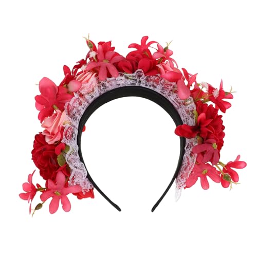 CRILSTYLEO Künstlicher Blumenschmuck für Damen und Mädchen Leichter Haarschmuck für Halloween Partys und Fotografie Ethnischer Stil für Kostüme und Tägliches Tragen CRILSTYLEO Künstlicher Blumenschmuck für Damen und Mädchen Leichter Haarschmuck für Halloween Partys und Fotografie Ethnischer Stil für Kostüme und Tägliches Tragen von CRILSTYLEO